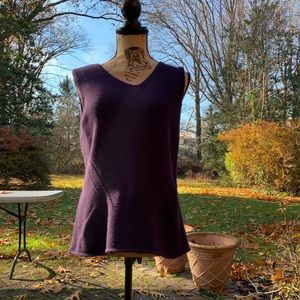 Large Will Smith Purple knit sleeveless Top